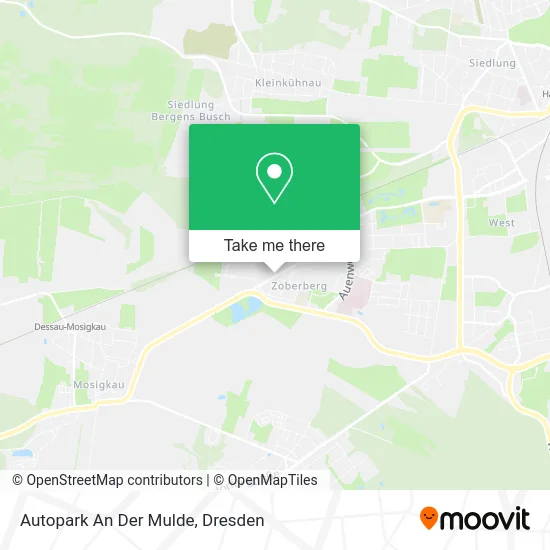 Карта Autopark An Der Mulde