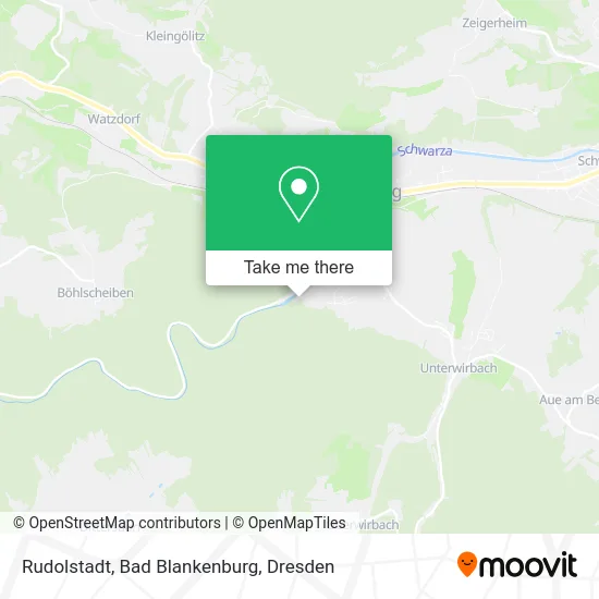 Rudolstadt, Bad Blankenburg map