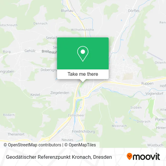 Карта Geodätischer Referenzpunkt Kronach