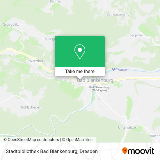 Карта Stadtbibliothek Bad Blankenburg