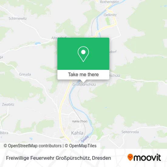 Карта Freiwillige Feuerwehr Großpürschütz