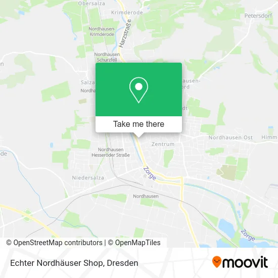 Карта Echter Nordhäuser Shop