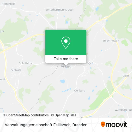 Карта Verwaltungsgemeinschaft Feilitzsch