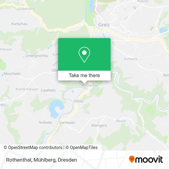 Карта Rothenthal, Mühlberg