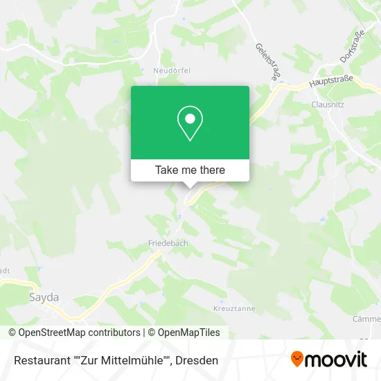 Карта Restaurant ""Zur Mittelmühle""