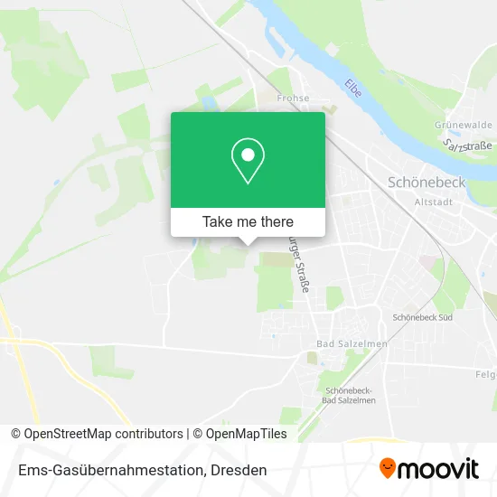 Карта Ems-Gasübernahmestation