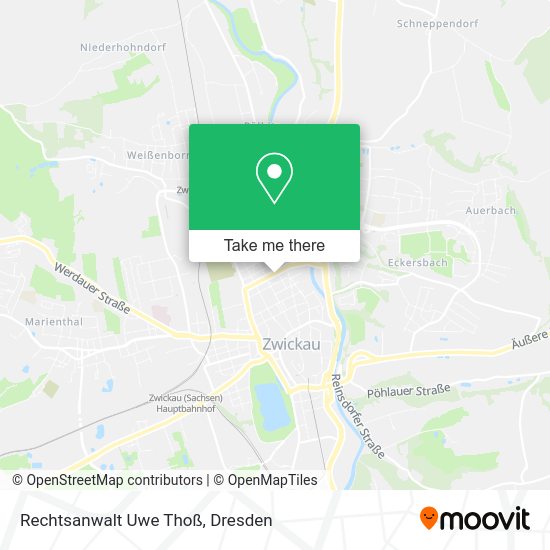Карта Rechtsanwalt Uwe Thoß