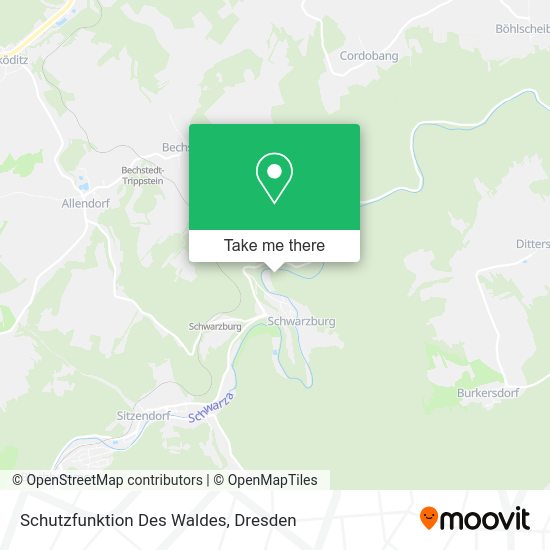 Карта Schutzfunktion Des Waldes