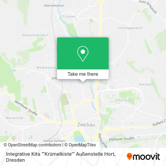 Карта Integrative Kita ""Krümelkiste"" Außenstelle Hort