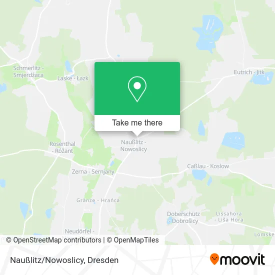 Карта Naußlitz/Nowoslicy