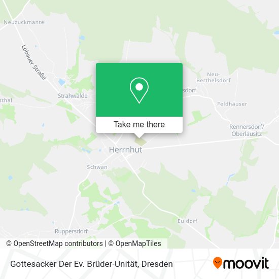 Карта Gottesacker Der Ev. Brüder-Unität