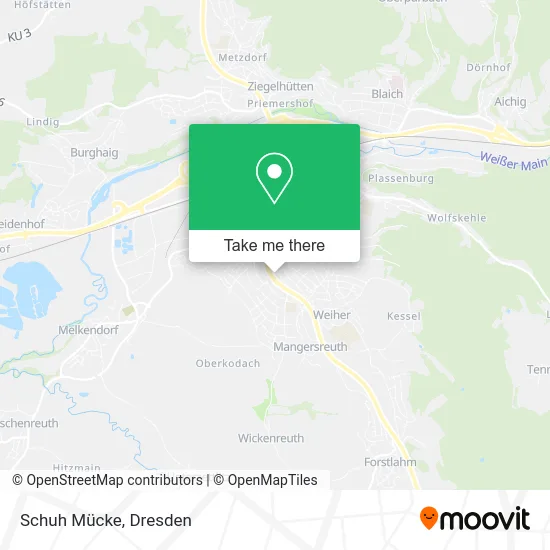 Schuh Mücke map