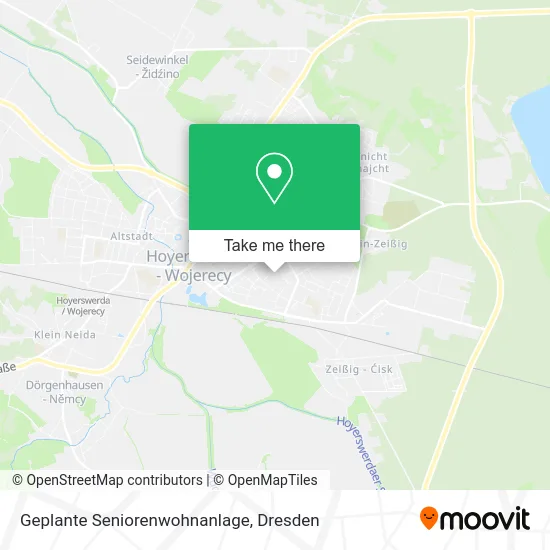 Карта Geplante Seniorenwohnanlage