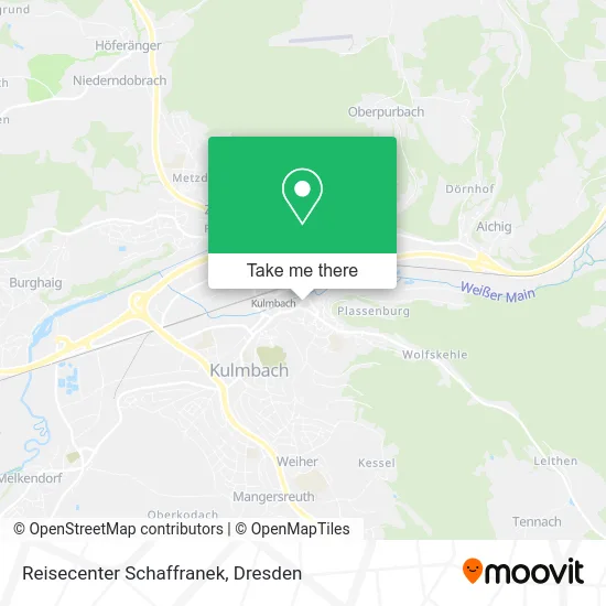 Карта Reisecenter Schaffranek