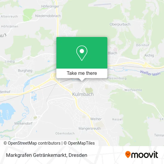 Карта Markgrafen Getränkemarkt