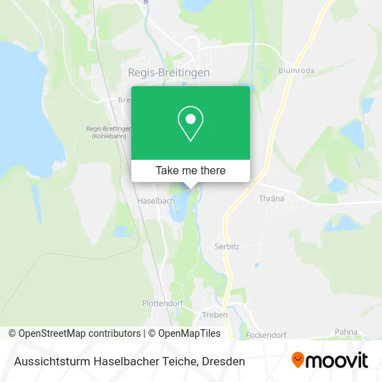 Карта Aussichtsturm Haselbacher Teiche