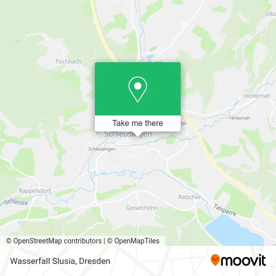 Карта Wasserfall Slusia