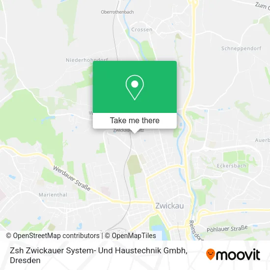 Карта Zsh Zwickauer System- Und Haustechnik Gmbh