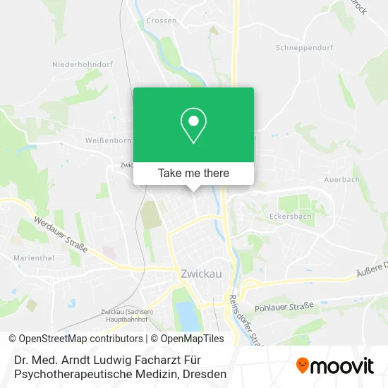 Карта Dr. Med. Arndt Ludwig Facharzt Für Psychotherapeutische Medizin