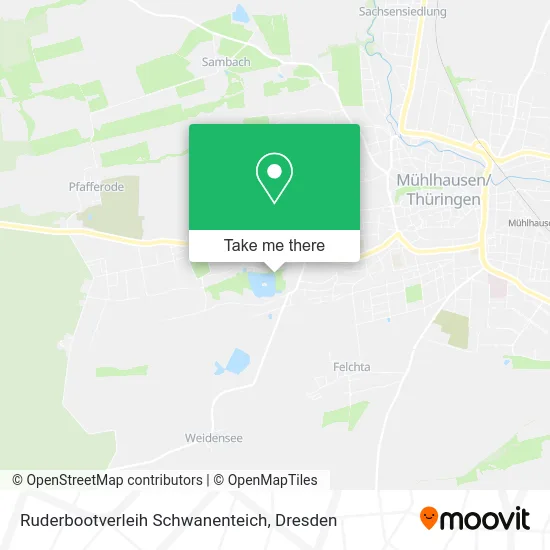 Карта Ruderbootverleih Schwanenteich
