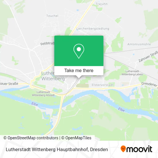 Карта Lutherstadt Wittenberg Hauptbahnhof