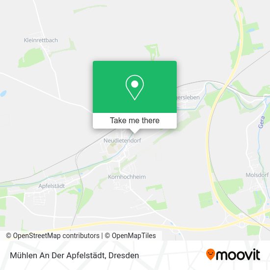 Карта Mühlen An Der Apfelstädt