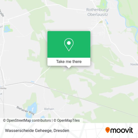 Карта Wasserscheide Geheege