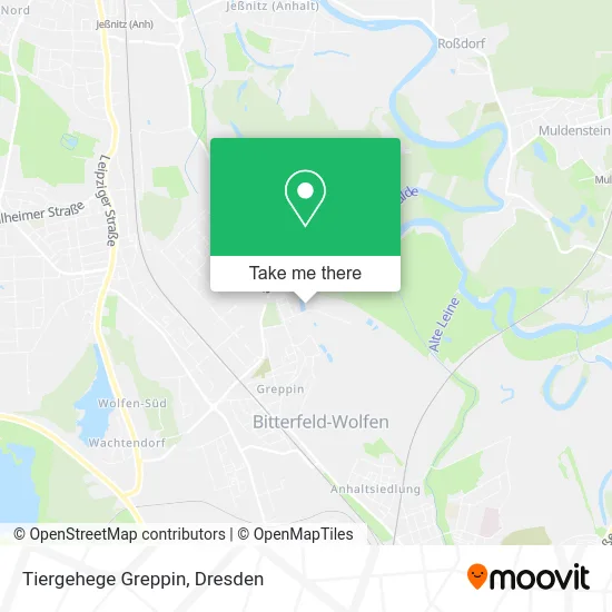 Карта Tiergehege Greppin