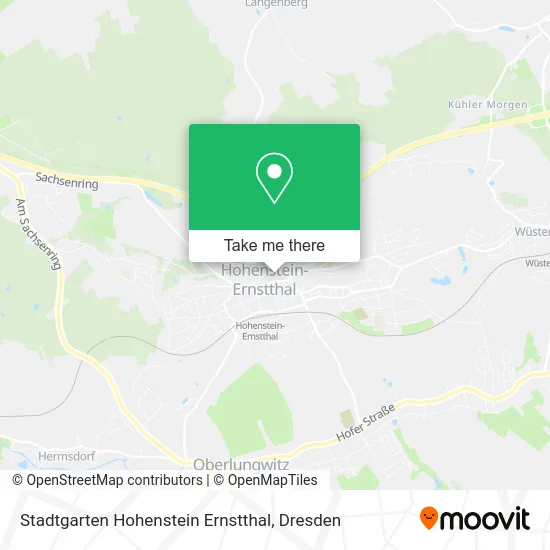Карта Stadtgarten Hohenstein Ernstthal