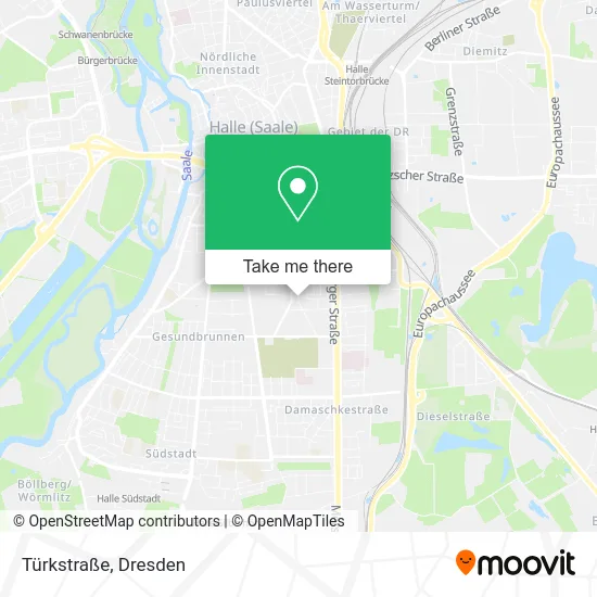 Карта Türkstraße