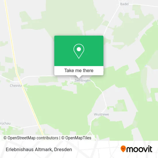 Карта Erlebnishaus Altmark