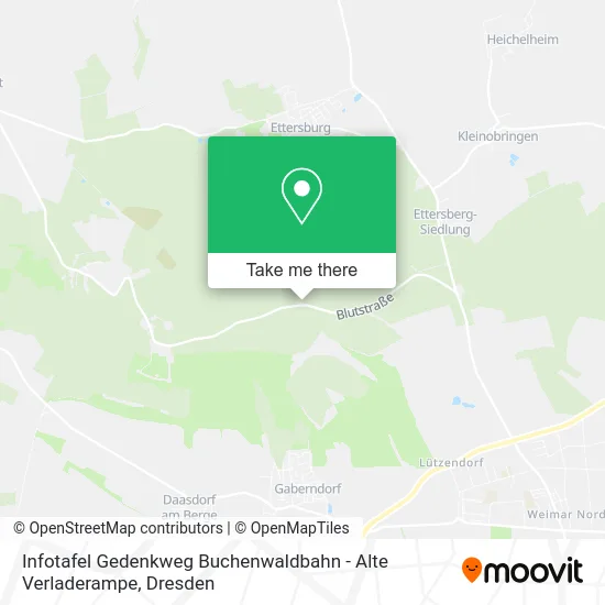 Карта Infotafel Gedenkweg Buchenwaldbahn - Alte Verladerampe