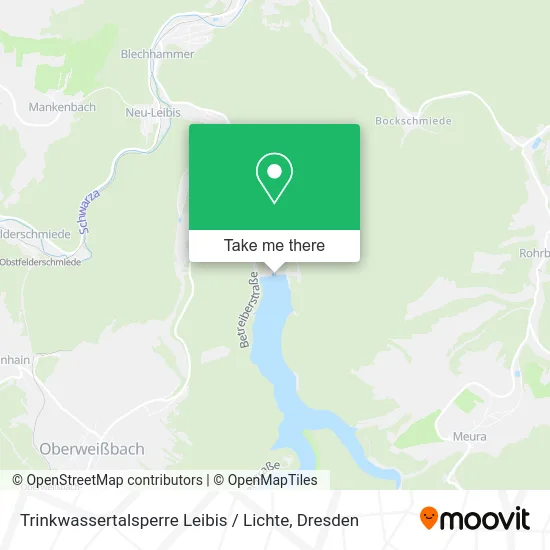 Карта Trinkwassertalsperre Leibis / Lichte