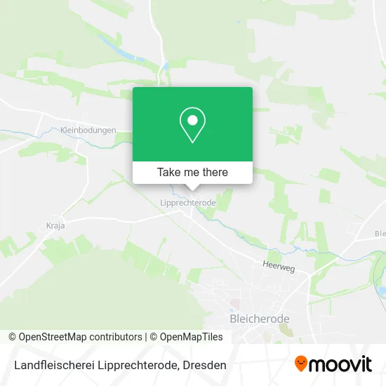 Карта Landfleischerei Lipprechterode