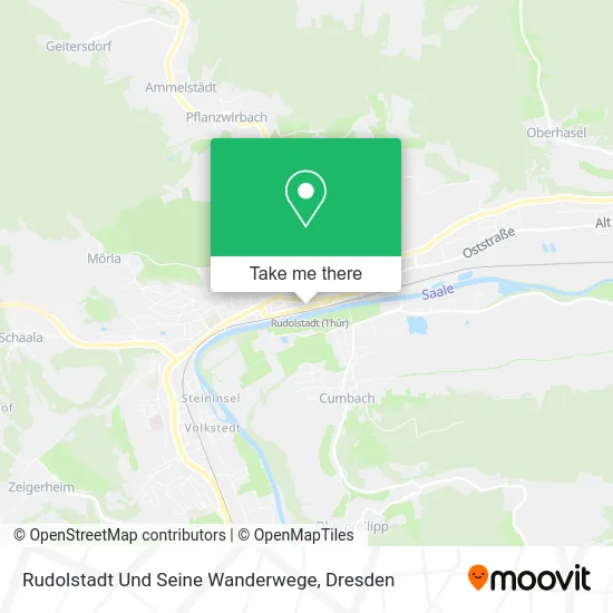 Rudolstadt Und Seine Wanderwege map