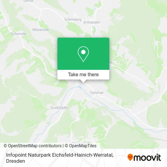 Карта Infopoint Naturpark Eichsfeld-Hainich-Werratal