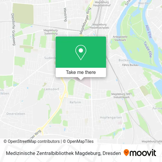 Карта Medizinische Zentralbibliothek Magdeburg