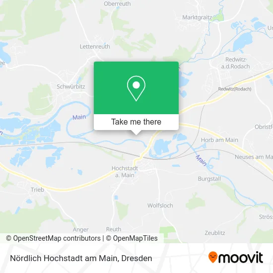 Карта Nördlich Hochstadt am Main