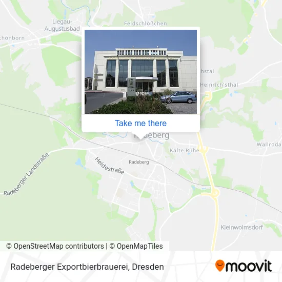 Карта Radeberger Exportbierbrauerei