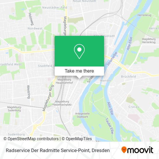 Карта Radservice Der Radmitte Service-Point
