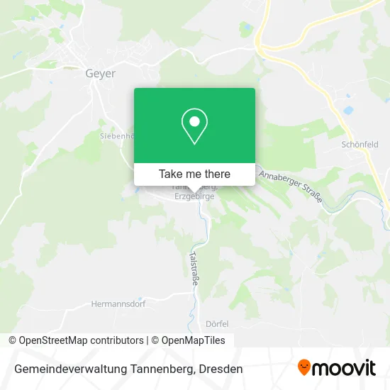 Карта Gemeindeverwaltung Tannenberg
