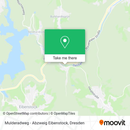 Карта Mulderadweg - Abzweig Eibenstock