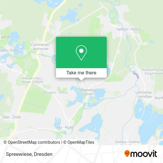 Карта Spreewiese