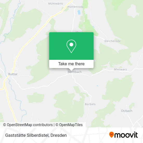 Карта Gaststätte Silberdistel