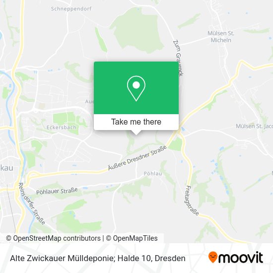 Карта Alte Zwickauer Mülldeponie; Halde 10