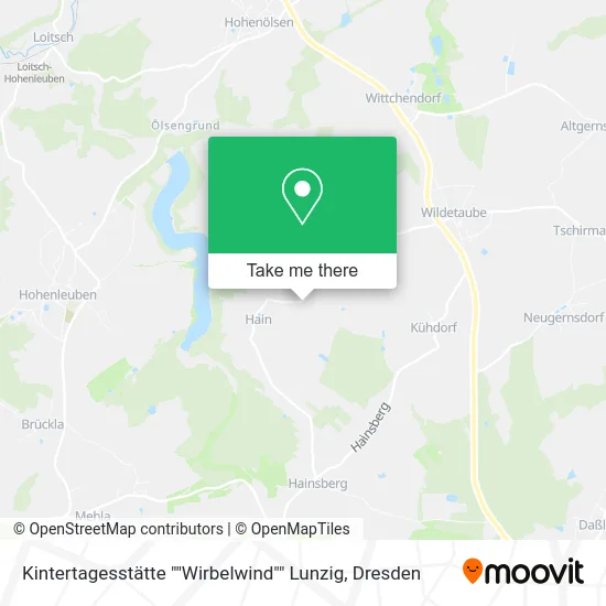 Карта Kintertagesstätte ""Wirbelwind"" Lunzig