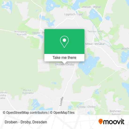 Карта Droben - Droby