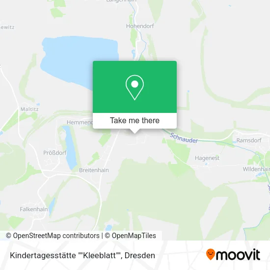 Карта Kindertagesstätte ""Kleeblatt""