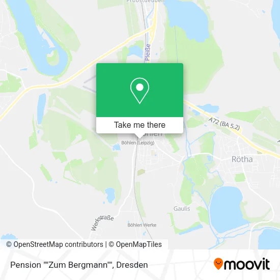Карта Pension ""Zum Bergmann""