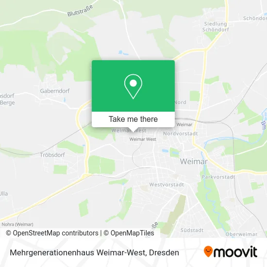 Карта Mehrgenerationenhaus Weimar-West